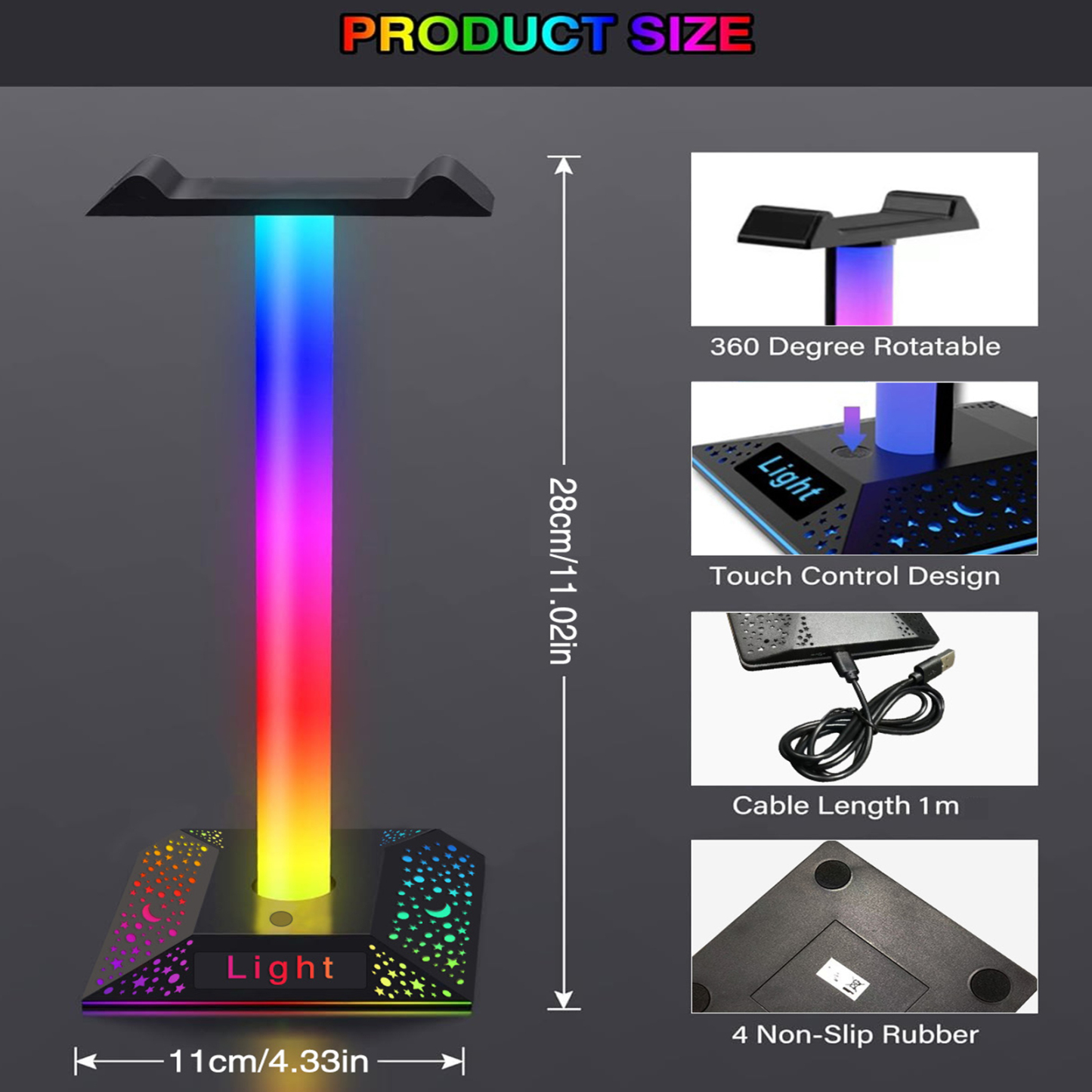 RGB Headphone Holder 