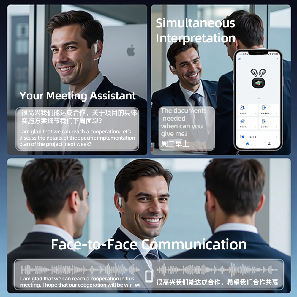 Ai translation bluetooth headset