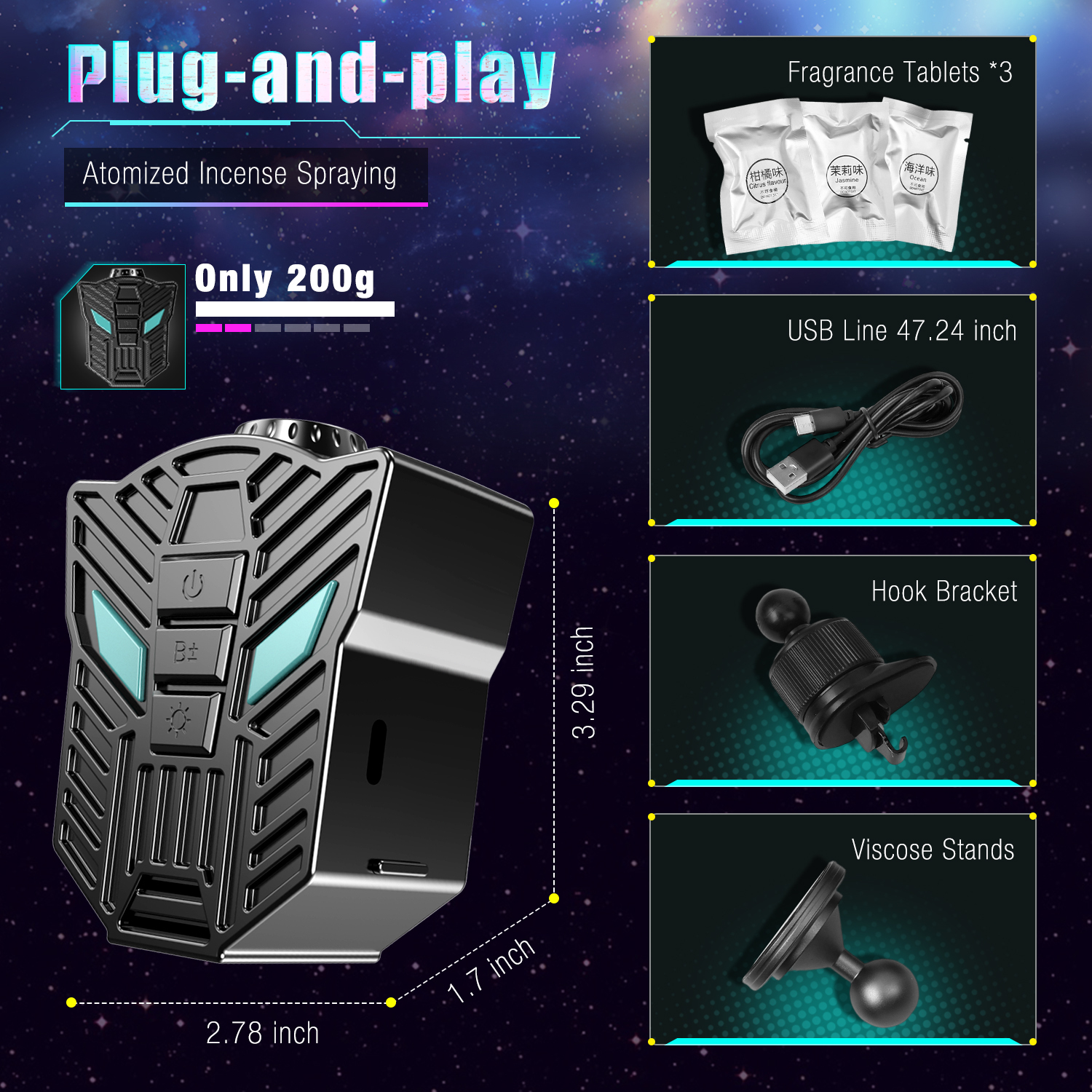 Starry Light For Car（Decepticon Style）