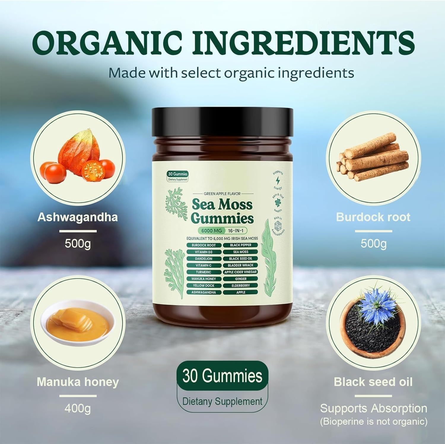 Sea Moss Gummies 16-in-1