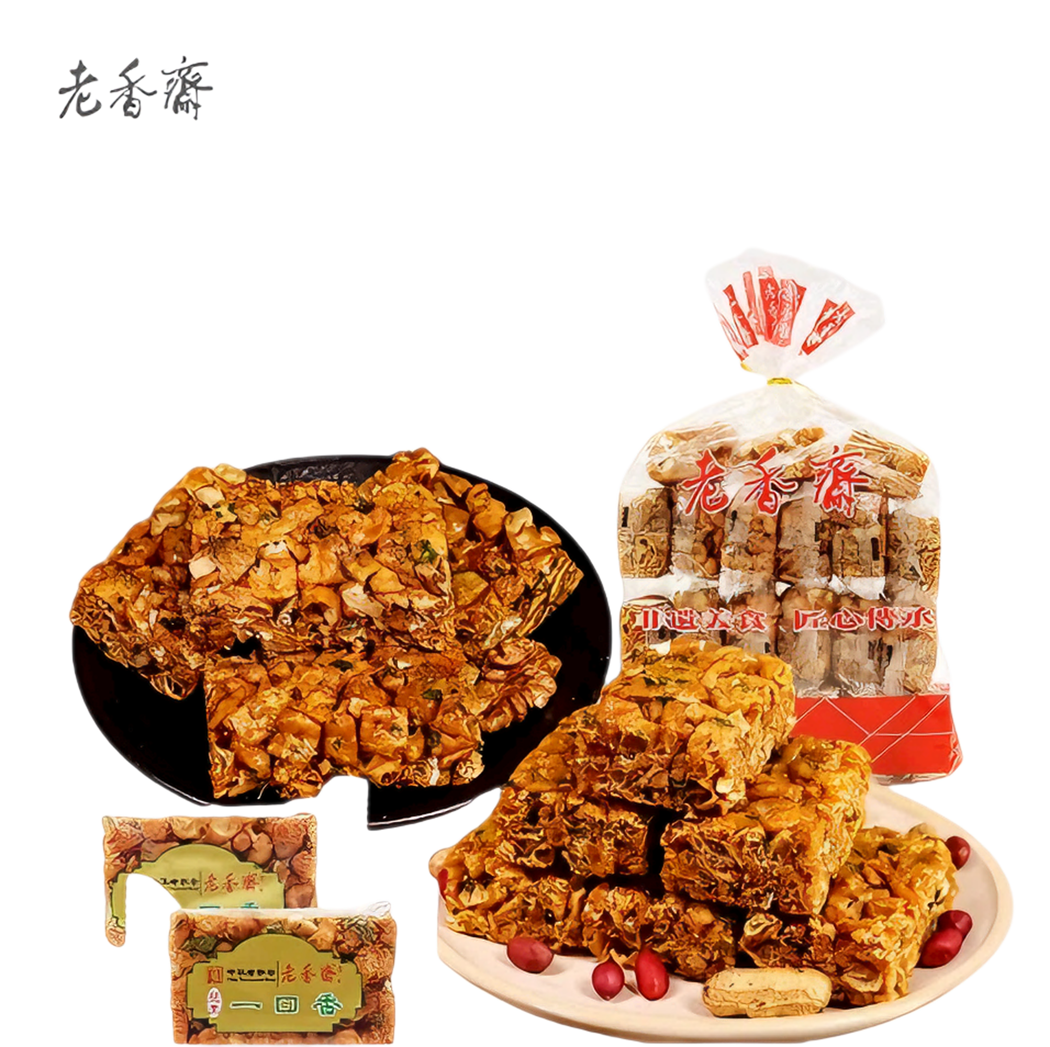 老香斋 沙琪玛（花生味+核桃味）500克*1袋