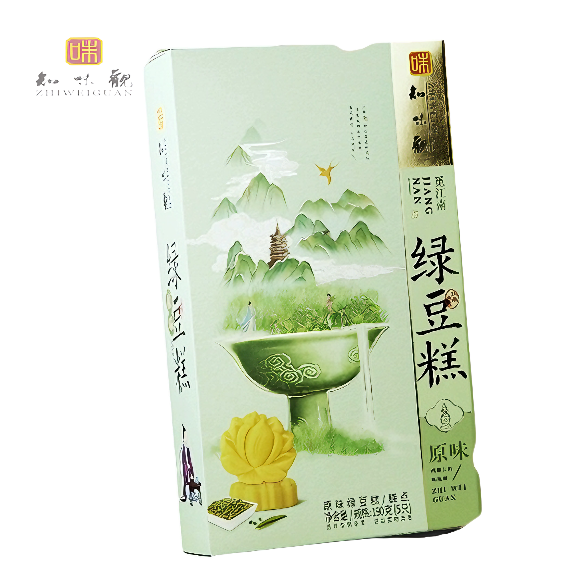 知味观 绿豆糕原味 38克*5块
