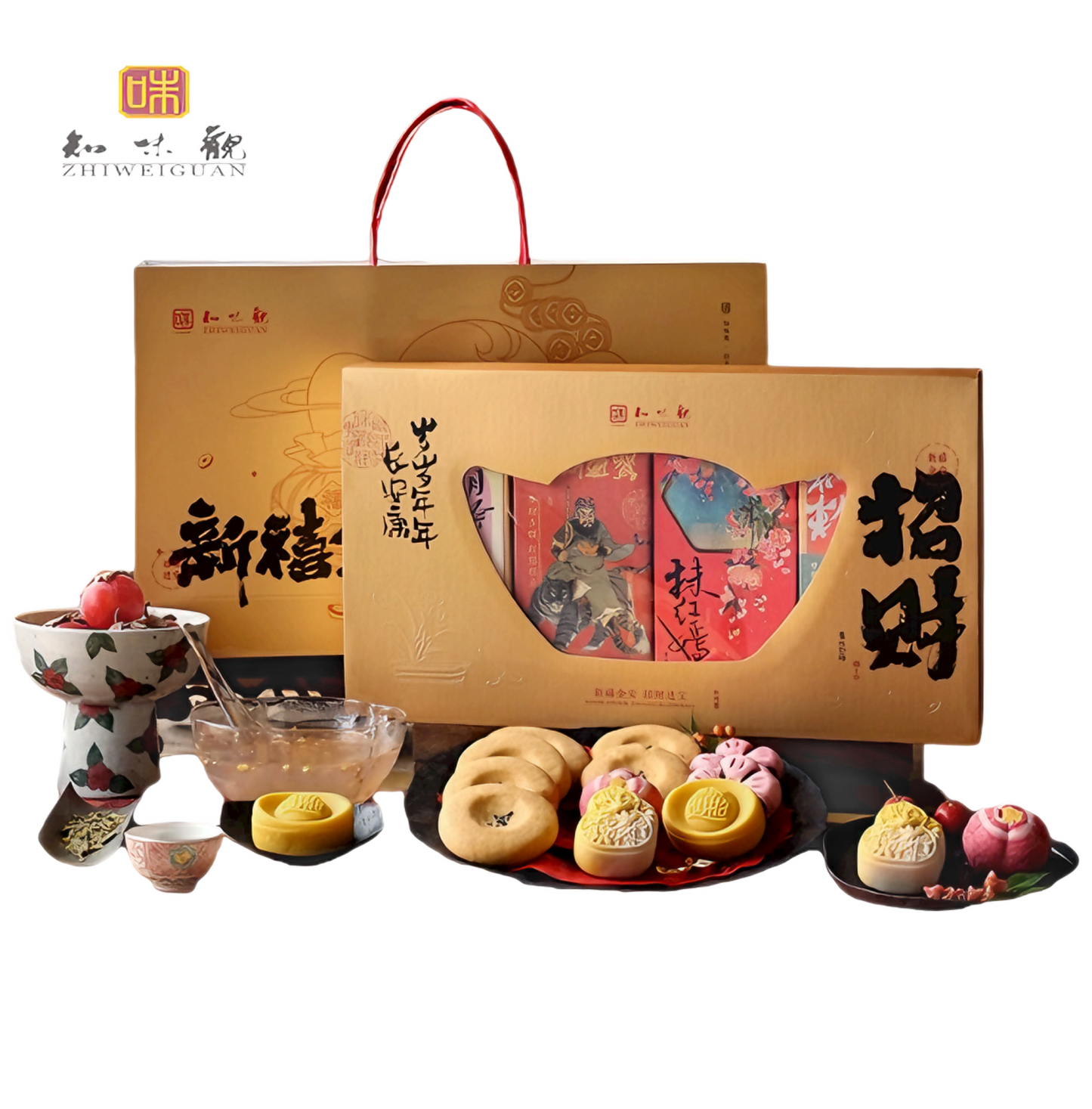 知味观 招财礼盒 446克*1盒