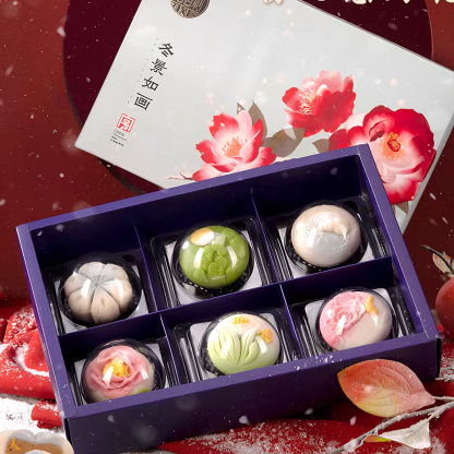 稻香村 冬景如画糕点礼盒 6味6饼