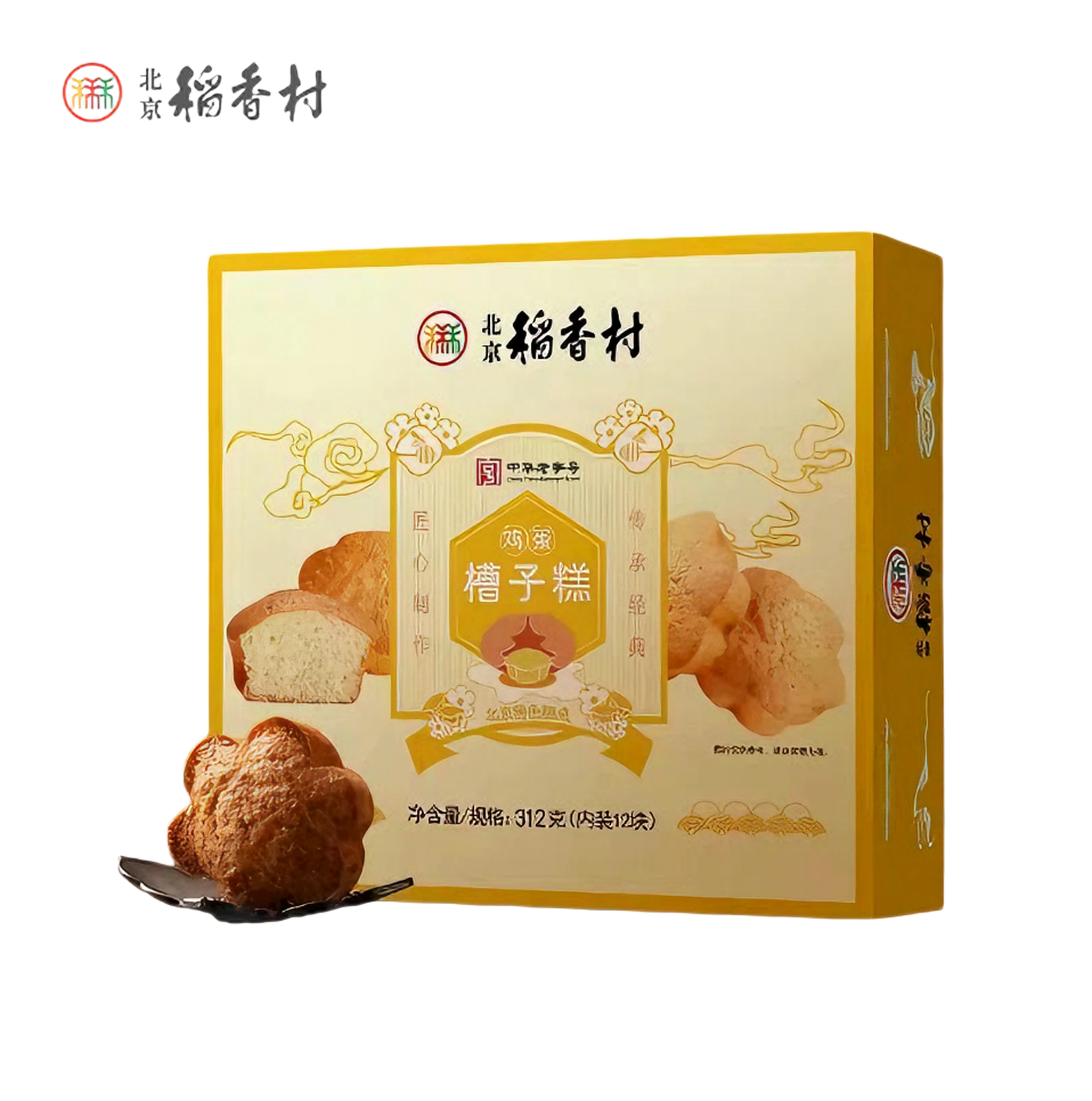 稻香村 鸡蛋槽子糕 26克*12块