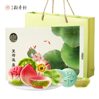 稻香村 夏荷盈盈糕点礼盒 6味6饼