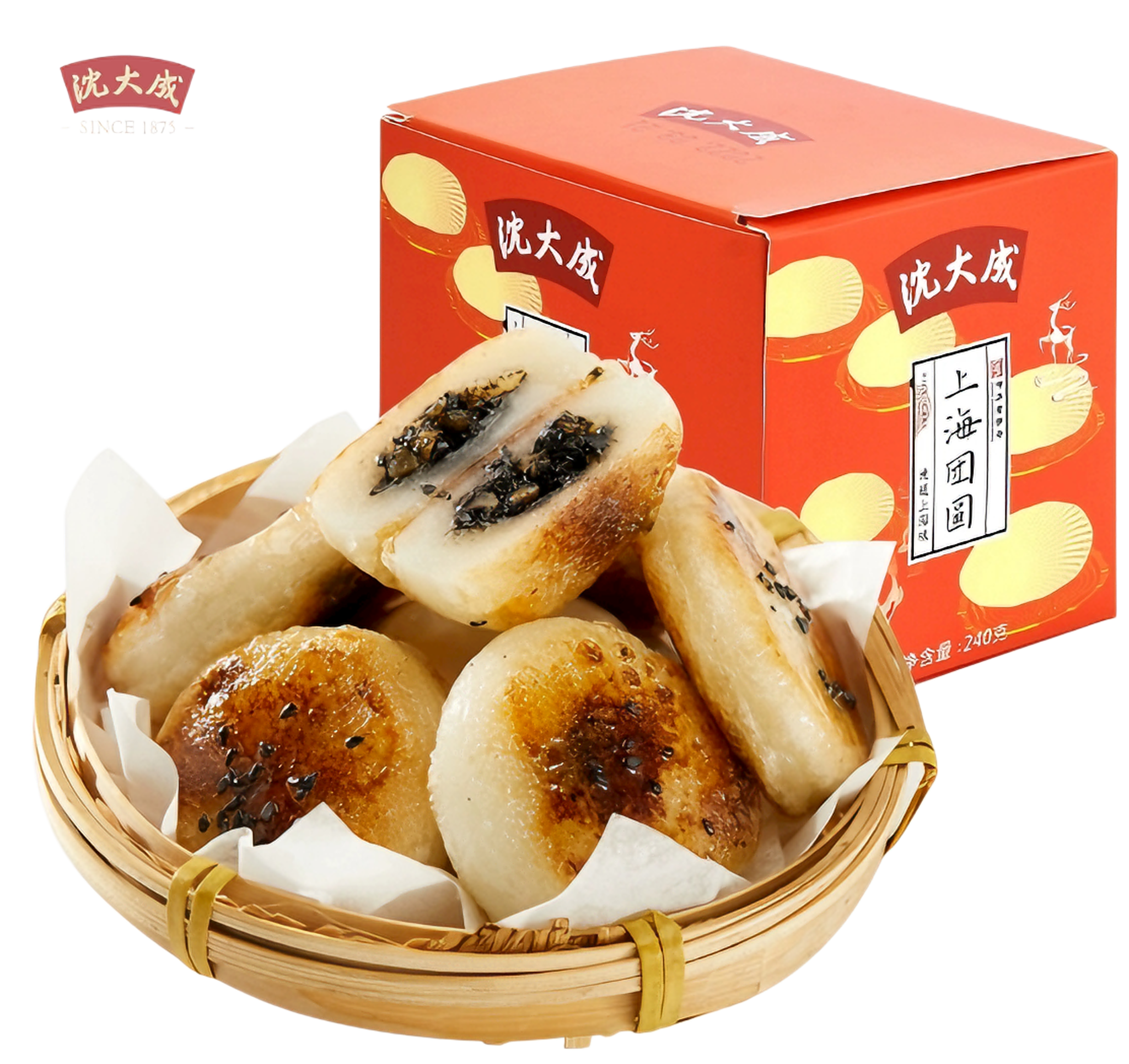 沈大成 糯米糍粑 240克（6枚）