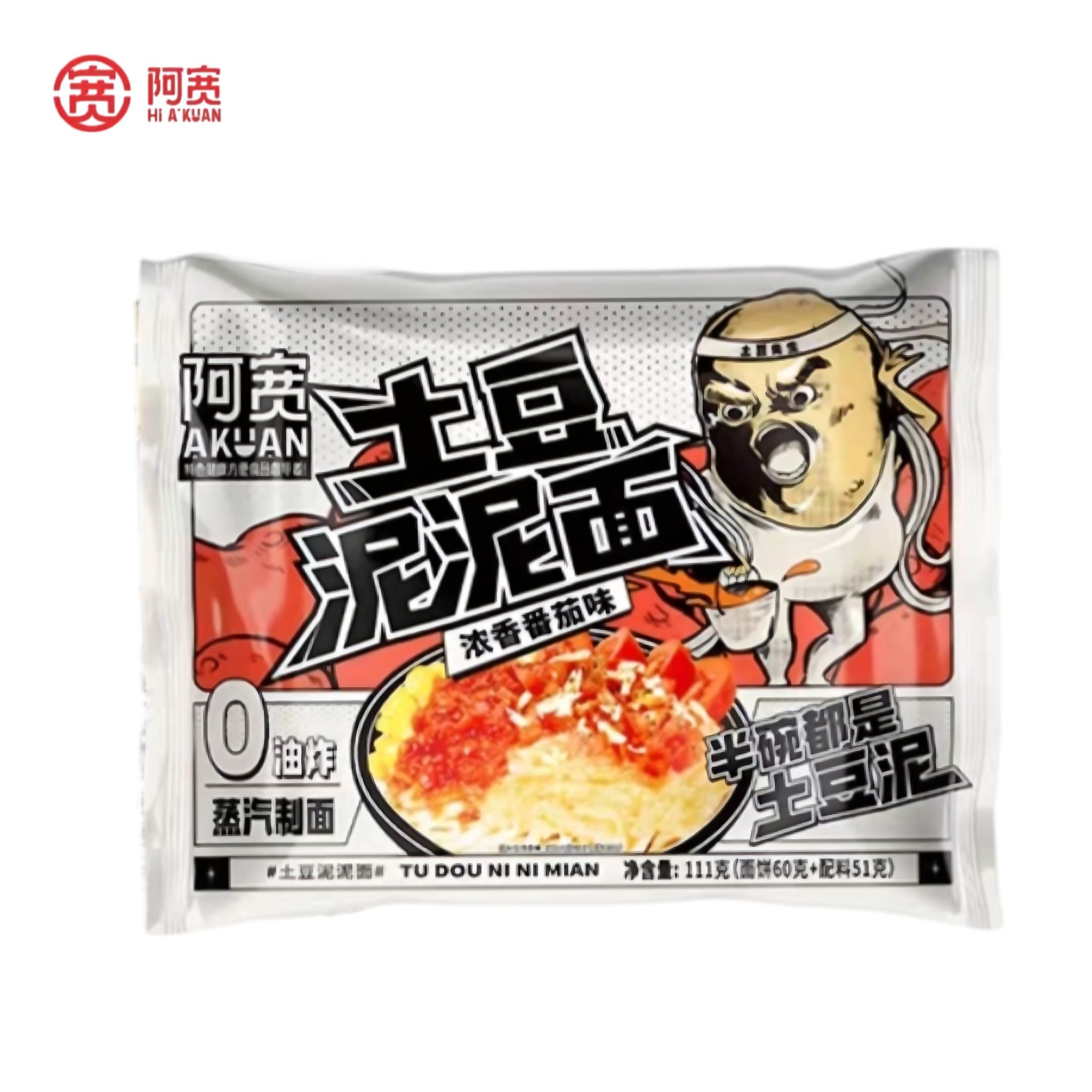 阿宽 土豆泥泥面 咸香细腻 111克*1袋
