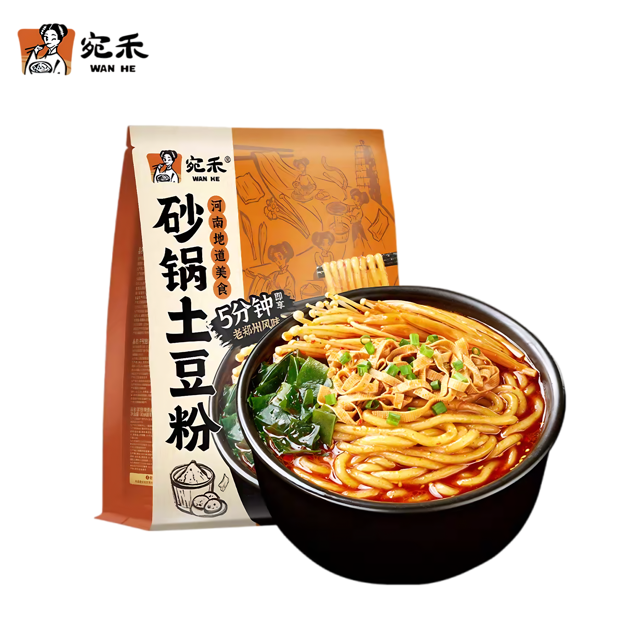 宛禾 砂锅土豆粉 汤鲜味美 320克*1袋
