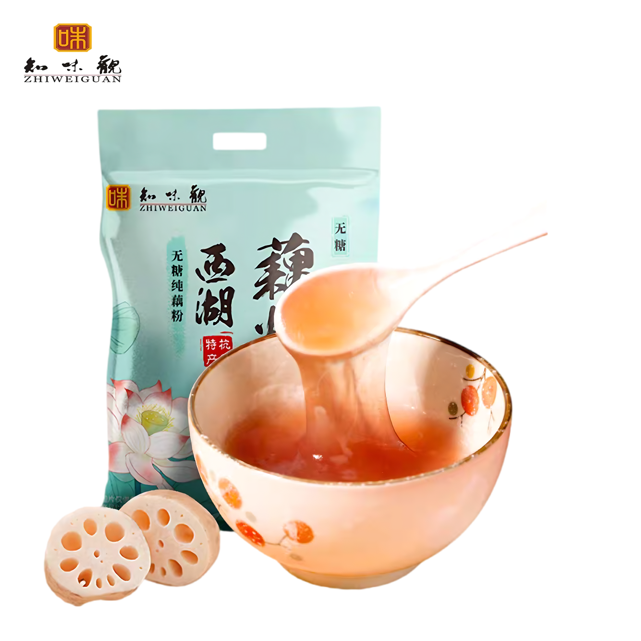 知味观 西湖纯藕粉 藕香清新 400克*1袋