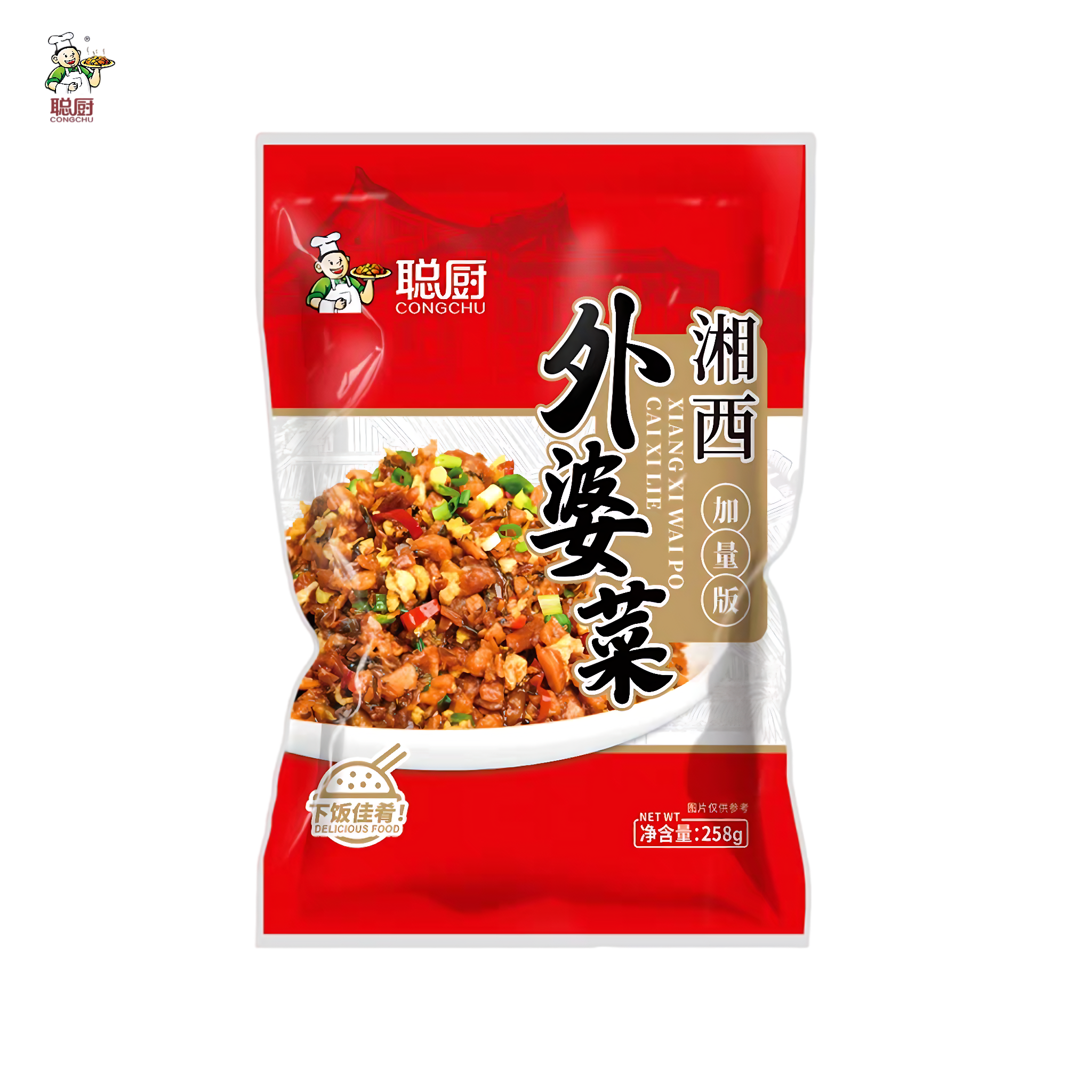 聪厨 外婆菜 咸香微辣 258克*1袋