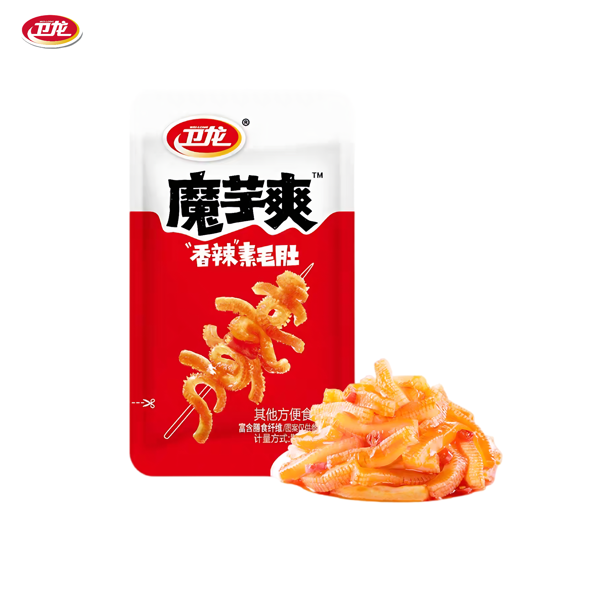 卫龙 魔芋素毛肚 香辣爽脆 15克*1袋
