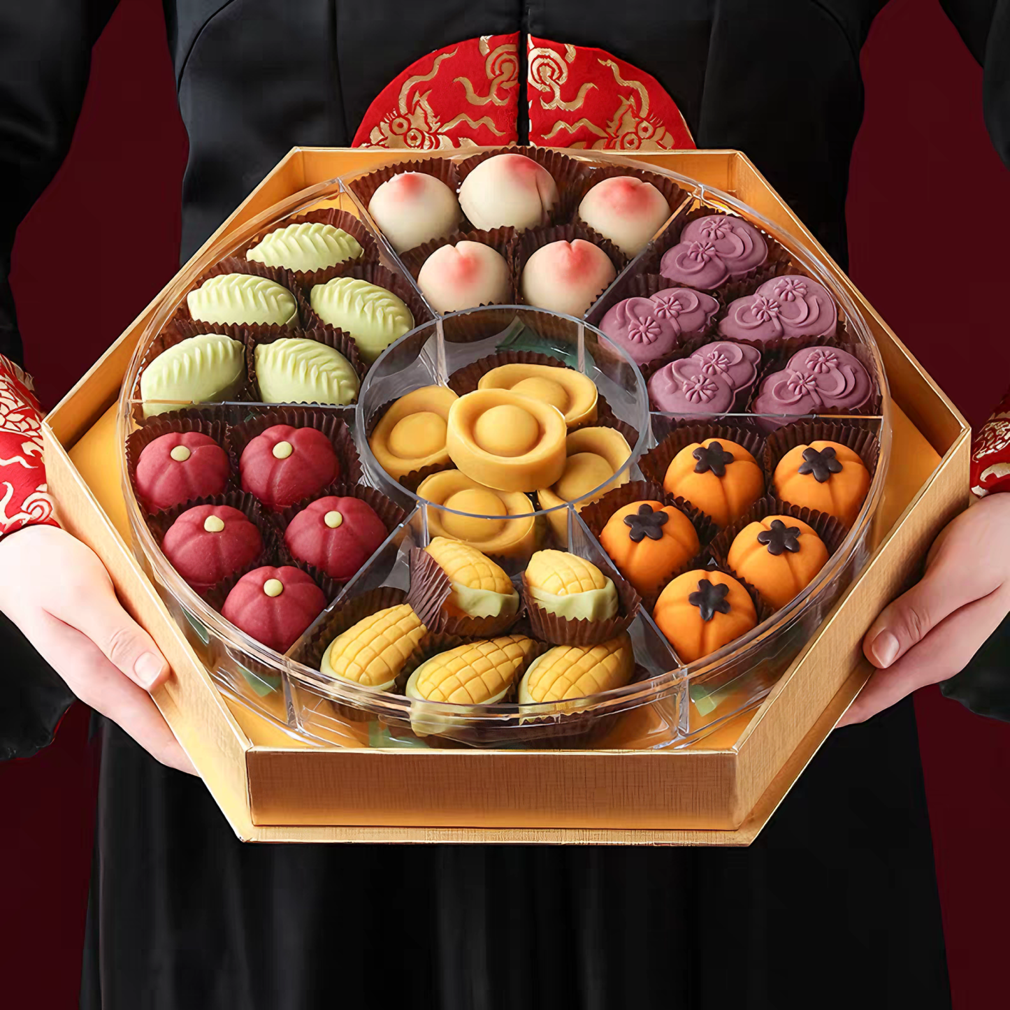 御茶膳房 吉祥烤点糕点礼盒 口味丰富 1.1千克*1盒