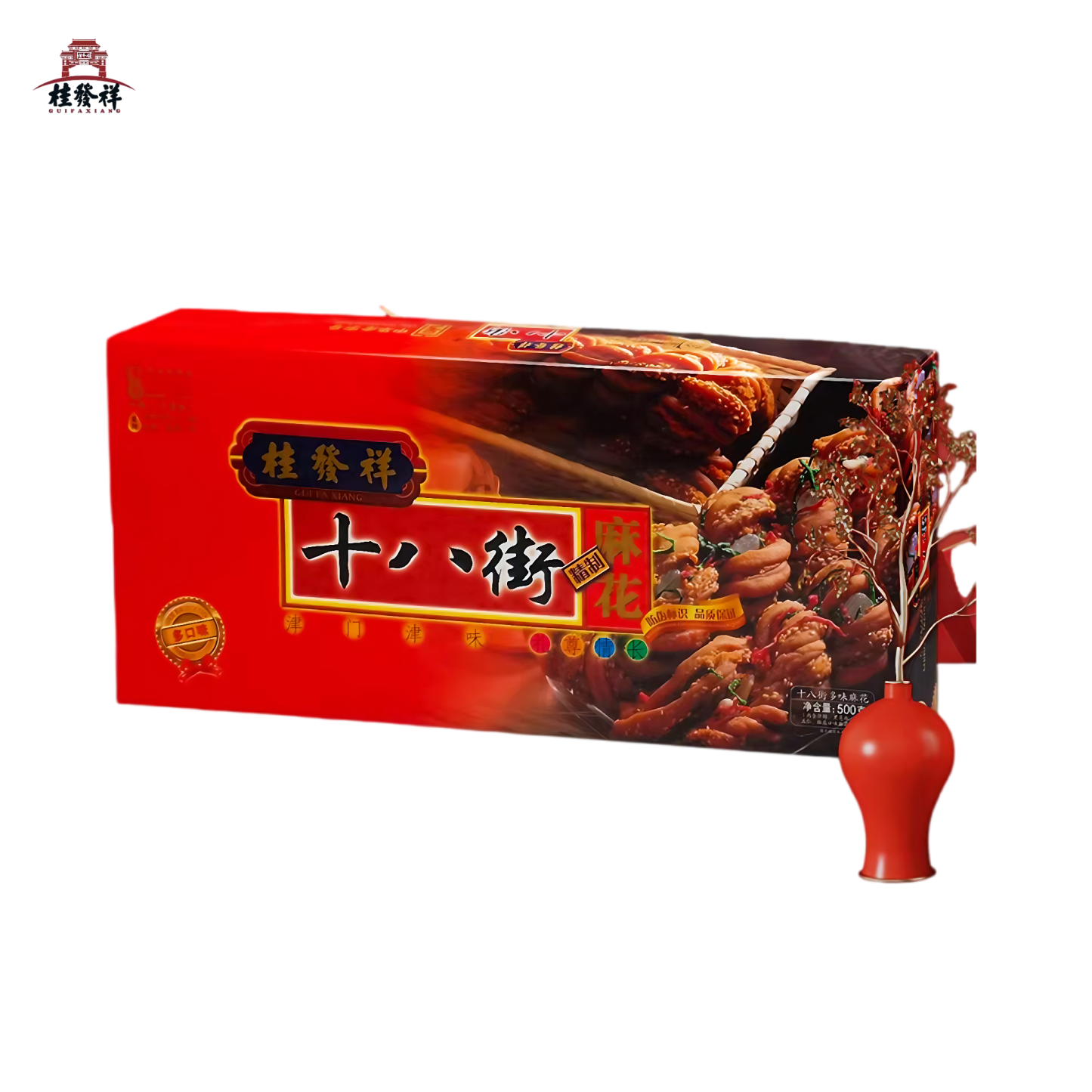 桂发祥十八街 麻花多味礼盒 金黄酥脆 500克*1盒