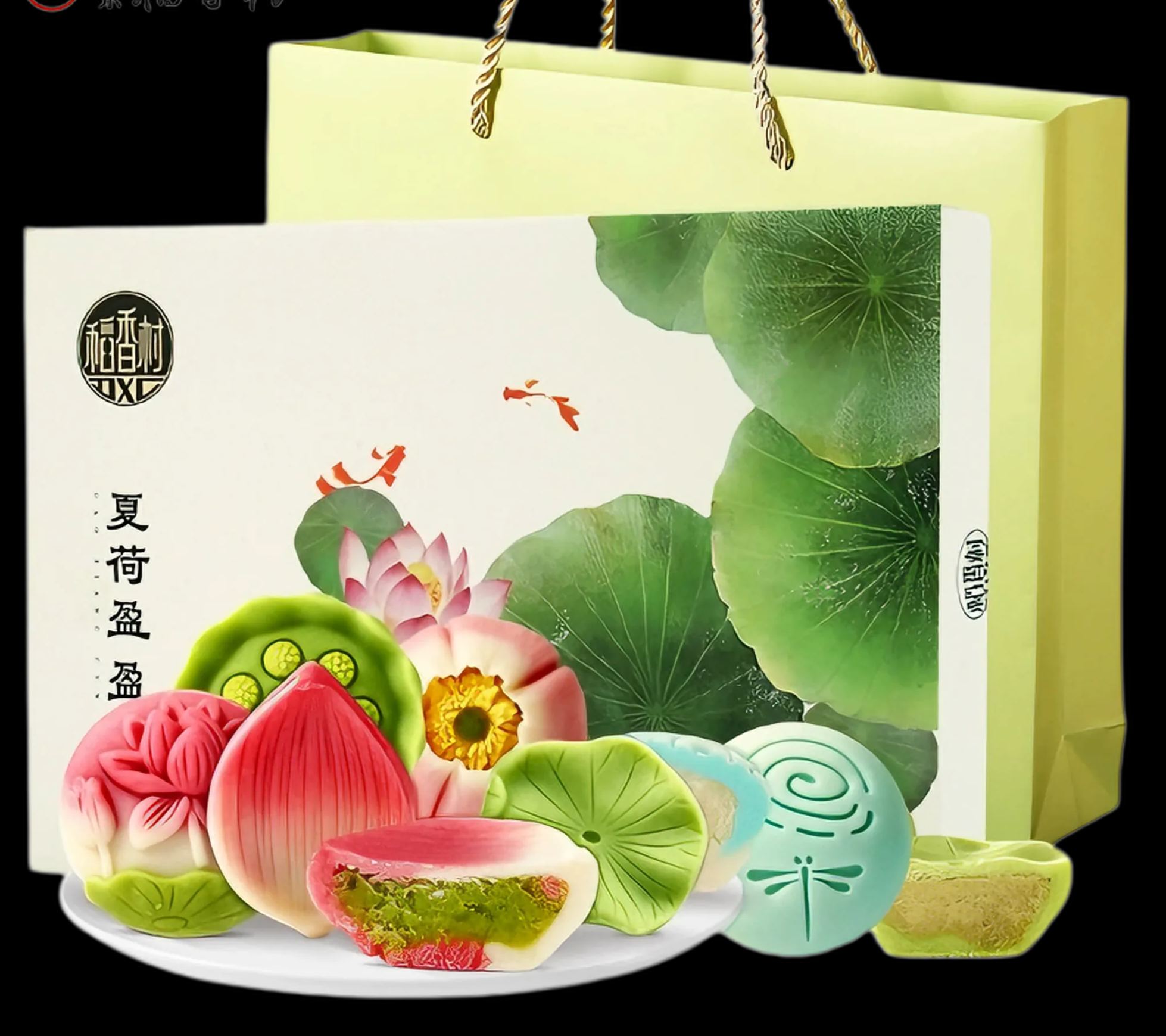 稻香村 夏荷盈盈糕点礼盒 6味6饼
