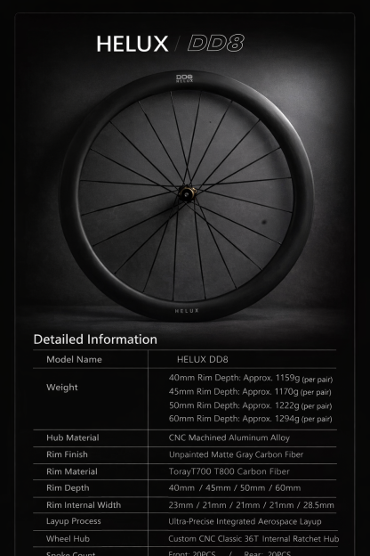 Helux DD8 Disc Brake Wheelset