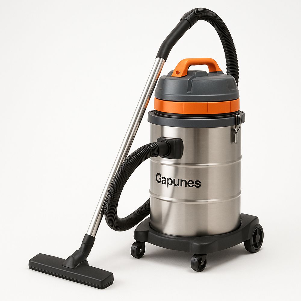Aspirateur Traîneau Industriel Inox 30 L avec Roues