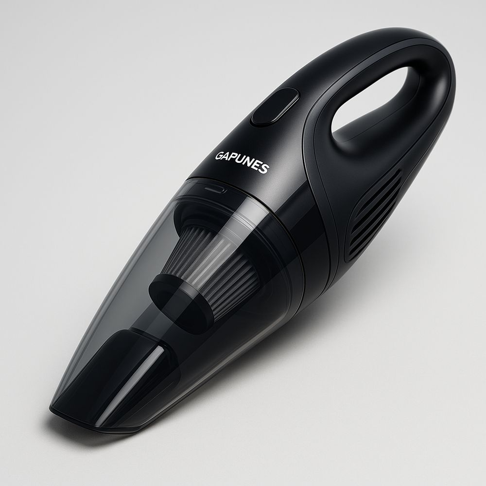 Aspirateur Portable Sans Fil Noir Compact Puissant