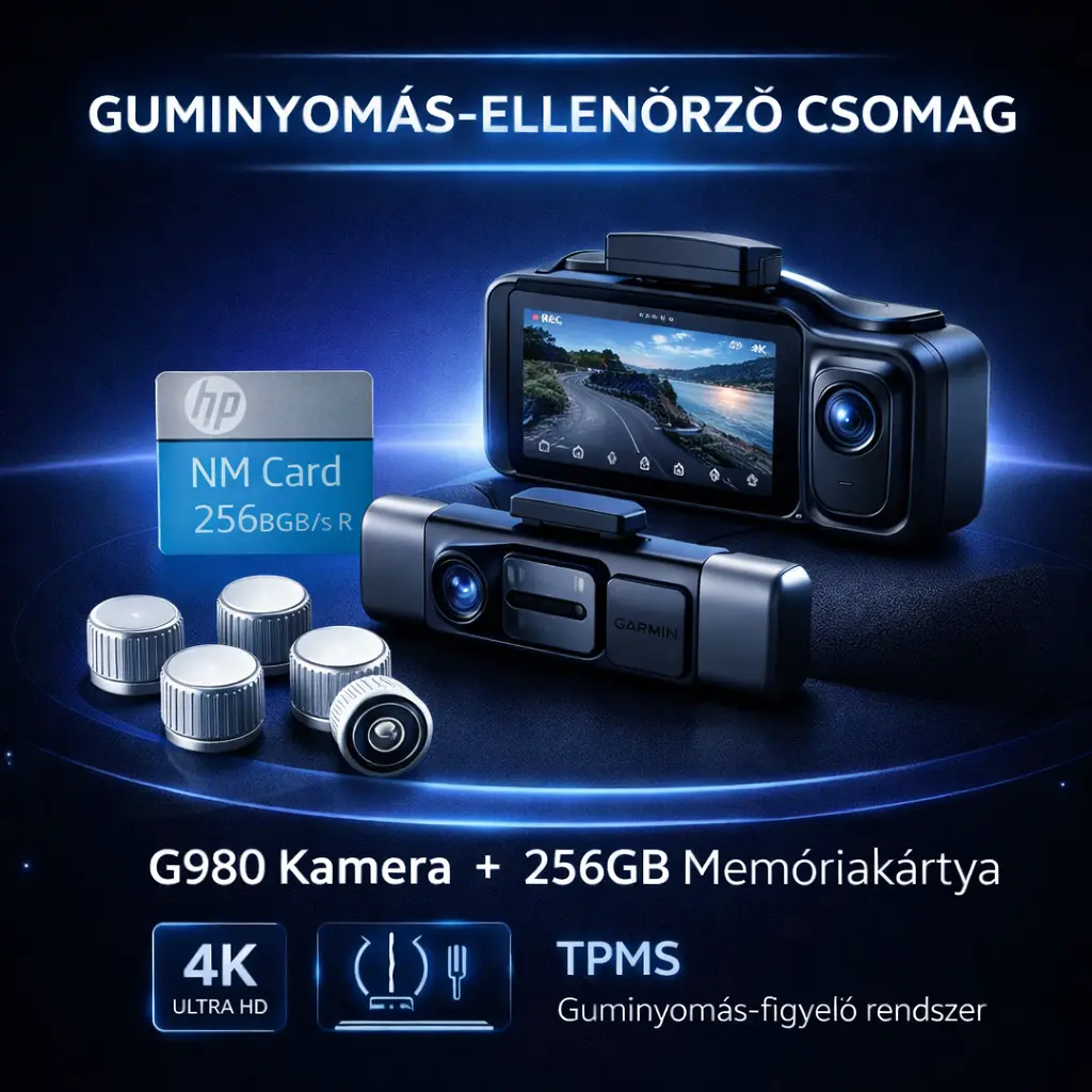 🚗🚗 G980 Autós Kamera – 4 Kamerás 360° Védelem, 4K Ultra HD Rögzítés, Minden járműtípushoz alkalmas🎥🎥