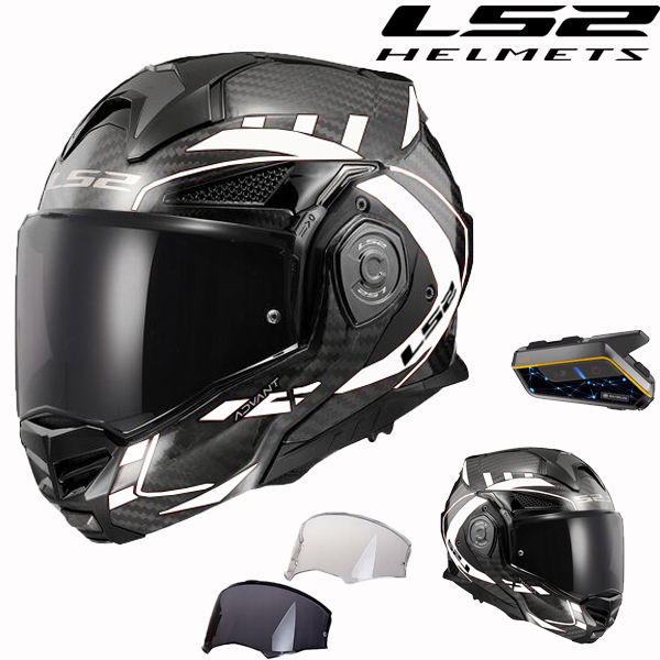 Capacete LS2 Capacete leve em fibra de carbono FF901 ADVANT X+/ECE 22.06-P/J