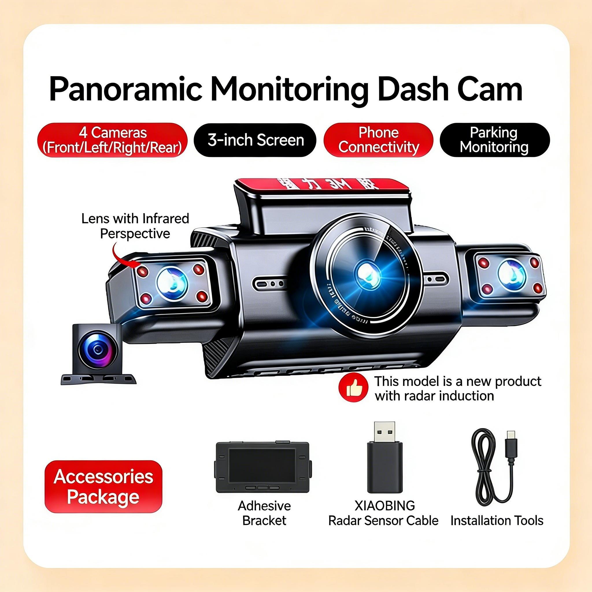 Garmin 2026 Négykamerás Panoráma Autós Kamerarendszer — Maximális Védelem és Okos Vezetés, Minden Egyes Úton