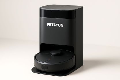 Saugroboter mit Ladestation Schwarz