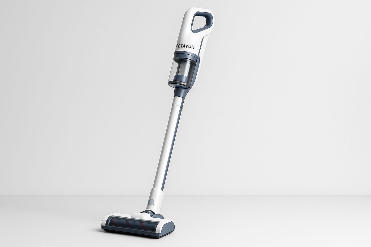 Kabelloser Staubsauger 0,5L Handstaubsauger Weiß/Navy