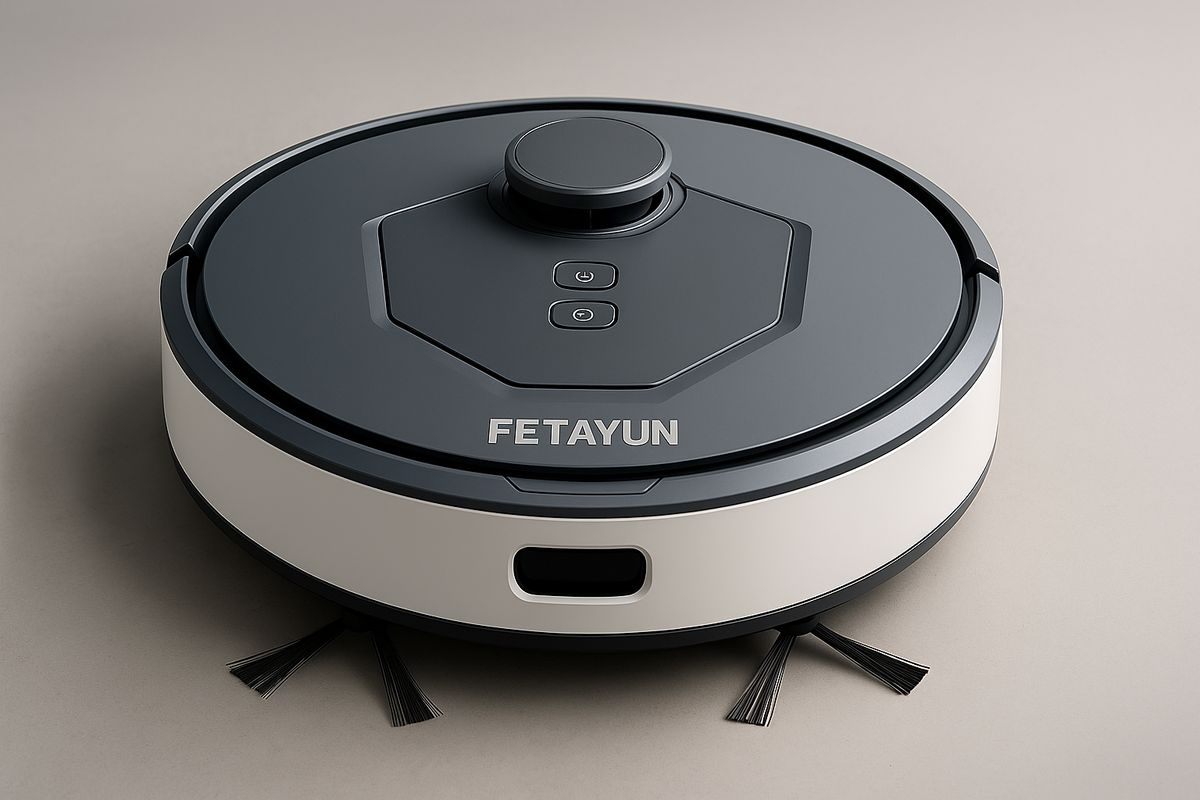 Saugroboter Schwarz Weiß Automatische Navigation