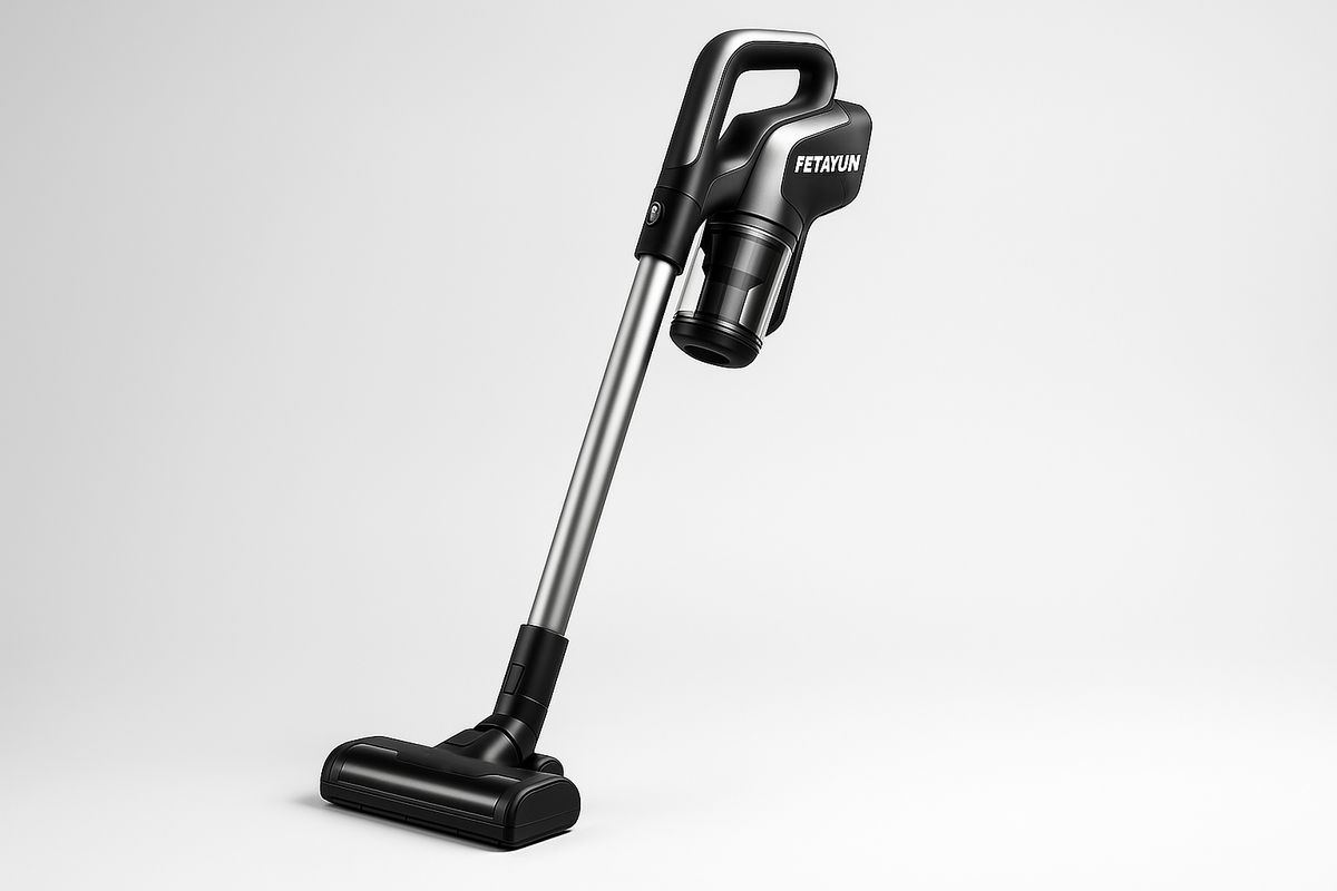 Akkustaubsauger Schwarz mit Teleskoprohr