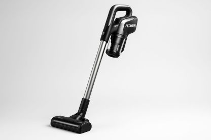 Akkustaubsauger Schwarz mit Teleskoprohr