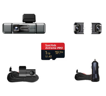 Garmin G980 chytrá palubní kamera s umělou inteligencí a hlasovým ovládáním, vybavená čtyřmi kamerami, 360° panoramatickým zobrazením, 4K ultra vysokým nočním viděním a GPS sledováním