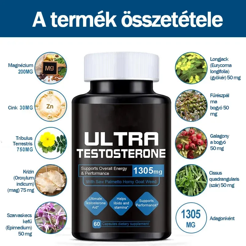 Pilulky na zvýšení mužské výkonnosti, zvyšují hladinu testosteronu, zvyšují výdrž a libido, dosahují vrcholného výkonu