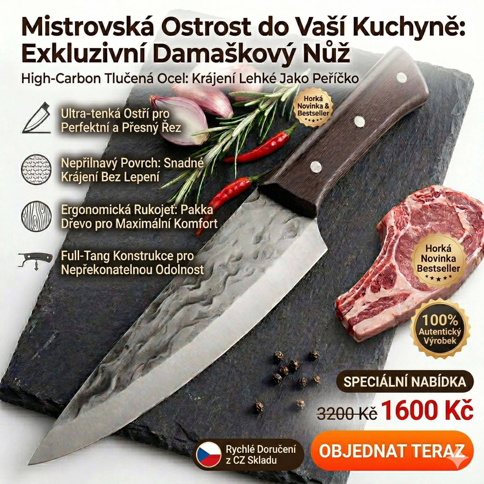 ZWILLING: Jediný řez, který změní váš pohled na dokonalé krájení. S damaškovou ocelí zažijete ostrost, nad kterou zůstává rozum stát.