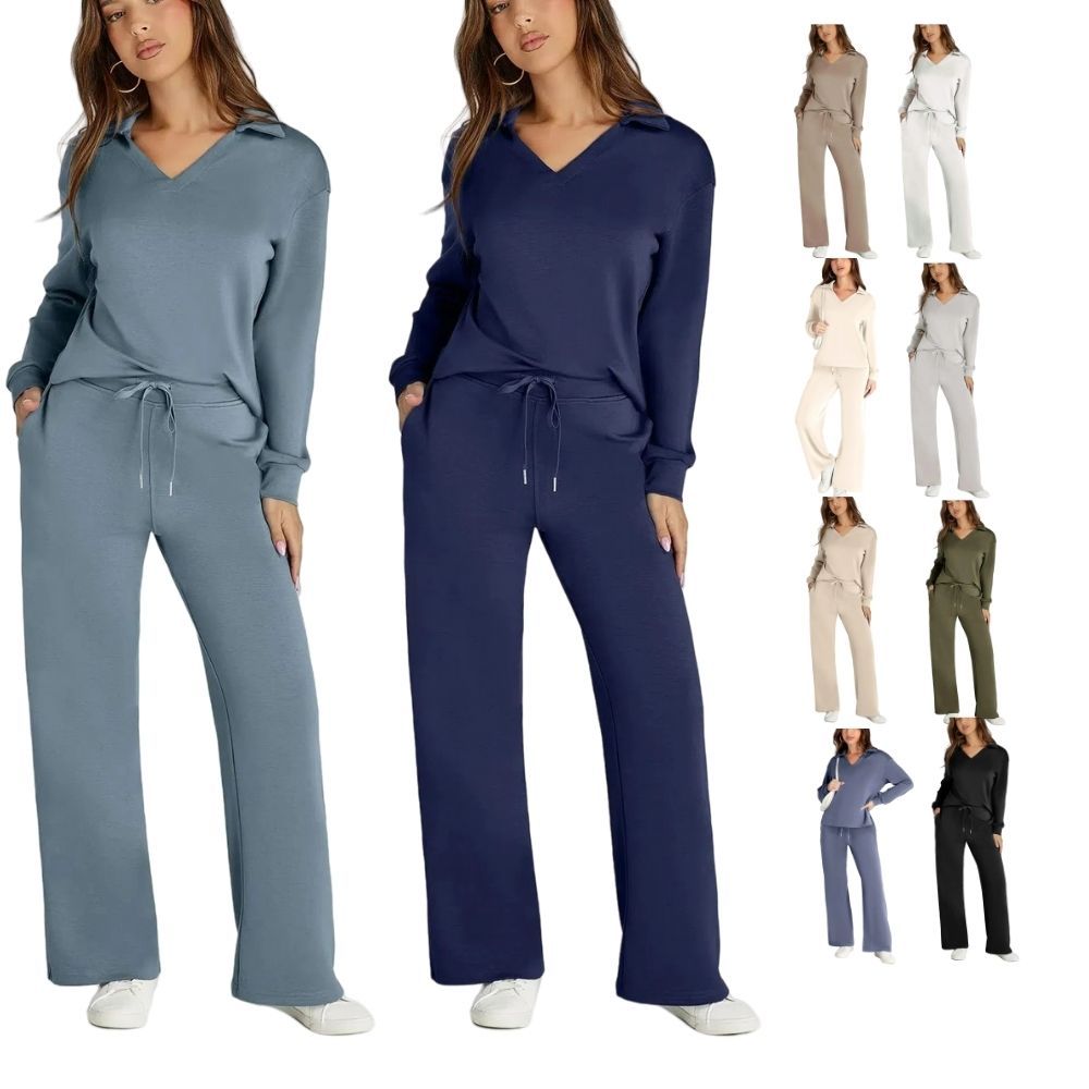 Women's 2 Piece Sets Outfits Casual Long Sleeve Sweatsuits Sets (🔥Same as in the video)