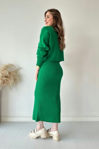 Short Sweater Knit Dress Set