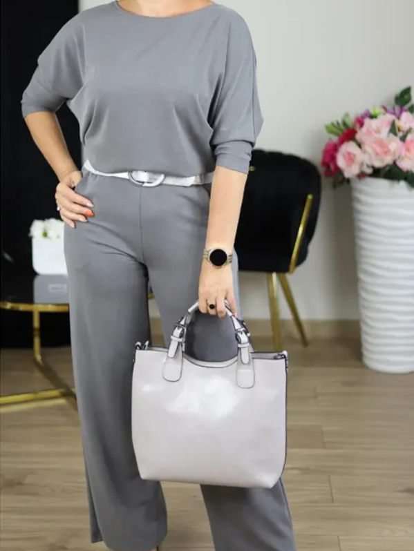 ⏰ LAST DAY 💥 Elegant 3-piece set including long cardigan, top and pants💞