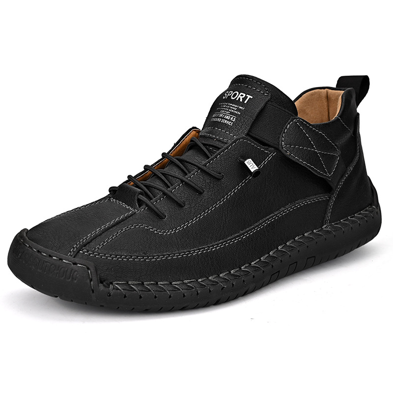 Men's Leather Mid-Top Martin Boots