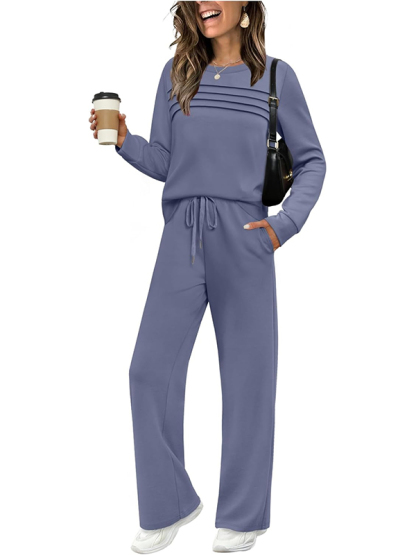 2025 Hot Sale Women's 2 Piece Sets Sweatshirt Casual Travel Outfits