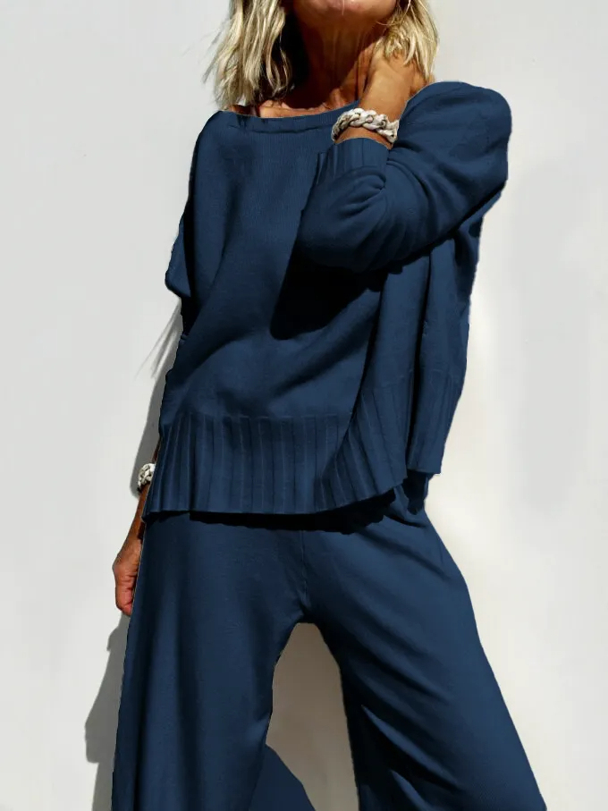 2025 New Arrival Women's Casual Sweater Set