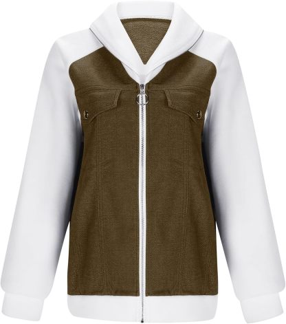 Women's Casual Mid Long Denim Jackets Soft Warm Long Sleeves Jean Tops Cotton Fall Coats With Pockets