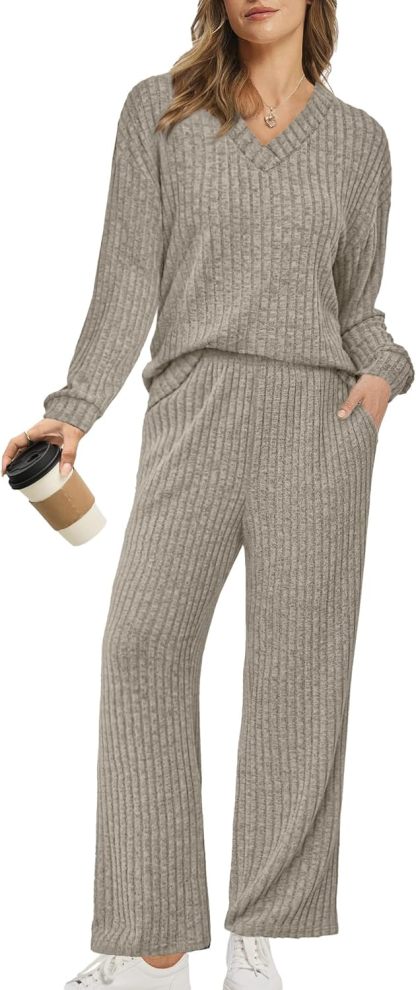 RUMIA Fall Outfits for Women 2025 Vacation Matching Sweater Lounge Sets (S-2XL)