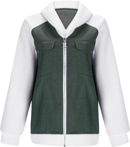 Women's Casual Mid Long Denim Jackets Soft Warm Long Sleeves Jean Tops Cotton Fall Coats With Pockets