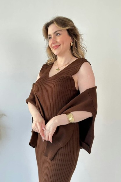 Short Sweater Knit Dress Set