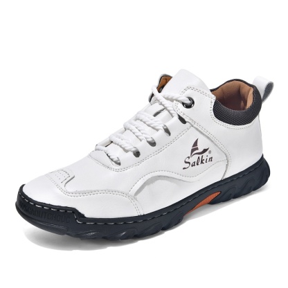 ✅ASTM-Certified Men’s Premium Leather Outdoor Shoes – Wide Toe, Arch Support, Waterproof & Non-Slip