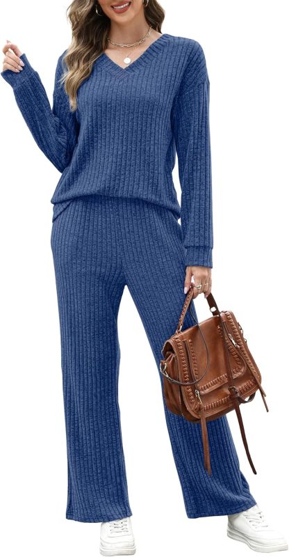 RUMIA Fall Outfits for Women 2025 Vacation Matching Sweater Lounge Sets (S-2XL)