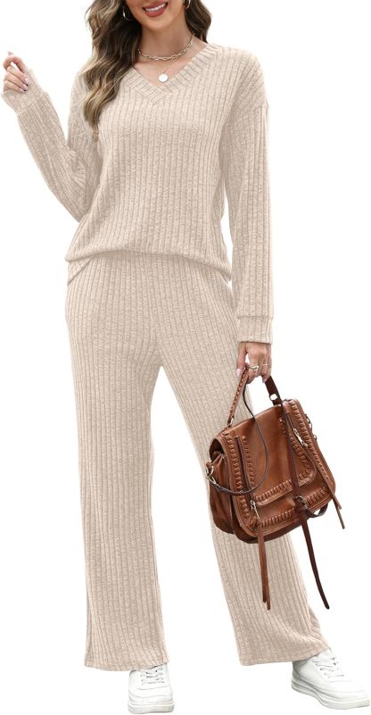 RUMIA Fall Outfits for Women 2025 Vacation Matching Sweater Lounge Sets (S-2XL)