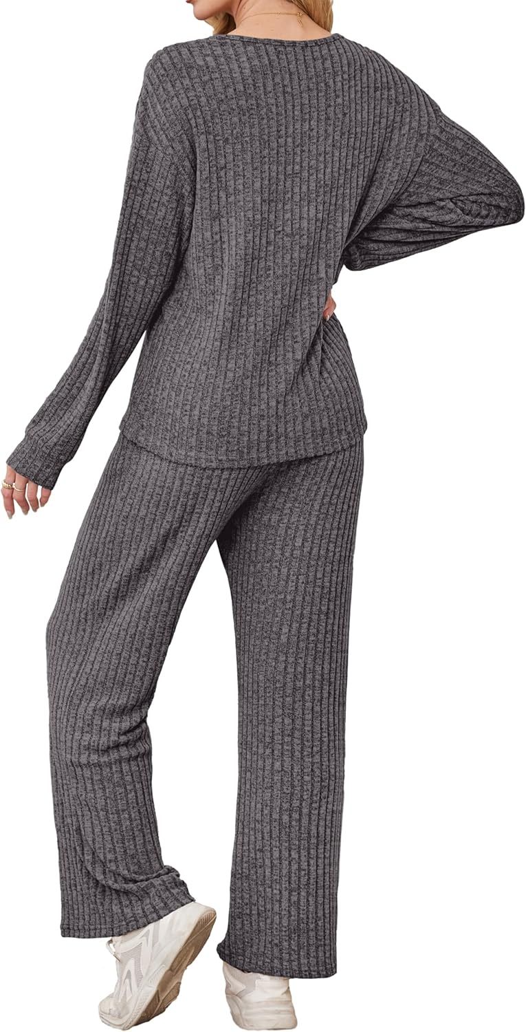 RUMIA Fall Outfits for Women 2025 Vacation Matching Sweater Lounge Sets (S-2XL)