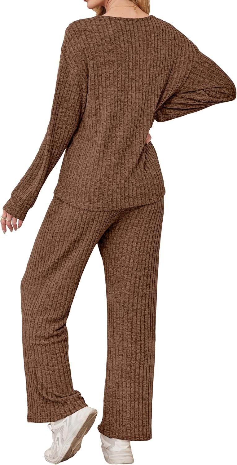 RUMIA Fall Outfits for Women 2025 Vacation Matching Sweater Lounge Sets (S-2XL)
