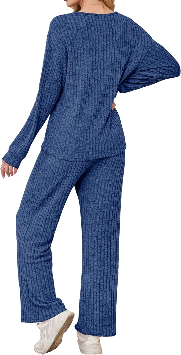 RUMIA Fall Outfits for Women 2025 Vacation Matching Sweater Lounge Sets (S-2XL)