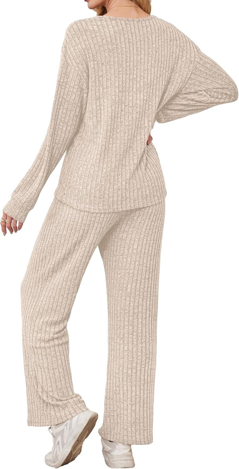 RUMIA Fall Outfits for Women 2025 Vacation Matching Sweater Lounge Sets (S-2XL)